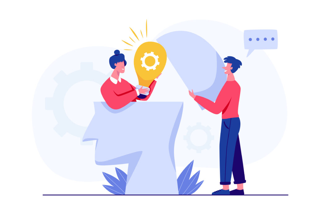 consultant en ESN échangeant avec un client sur un projet IT