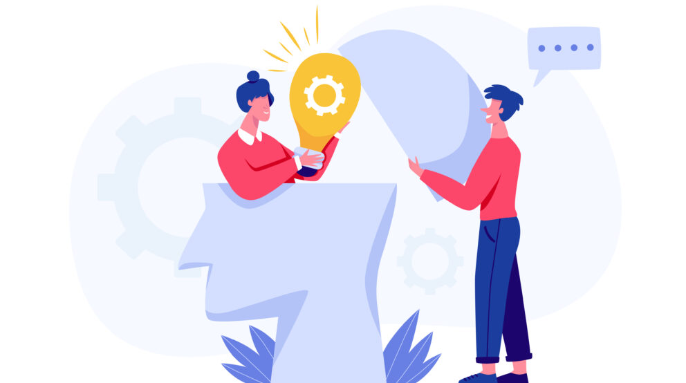 consultant en ESN échangeant avec un client sur un projet IT